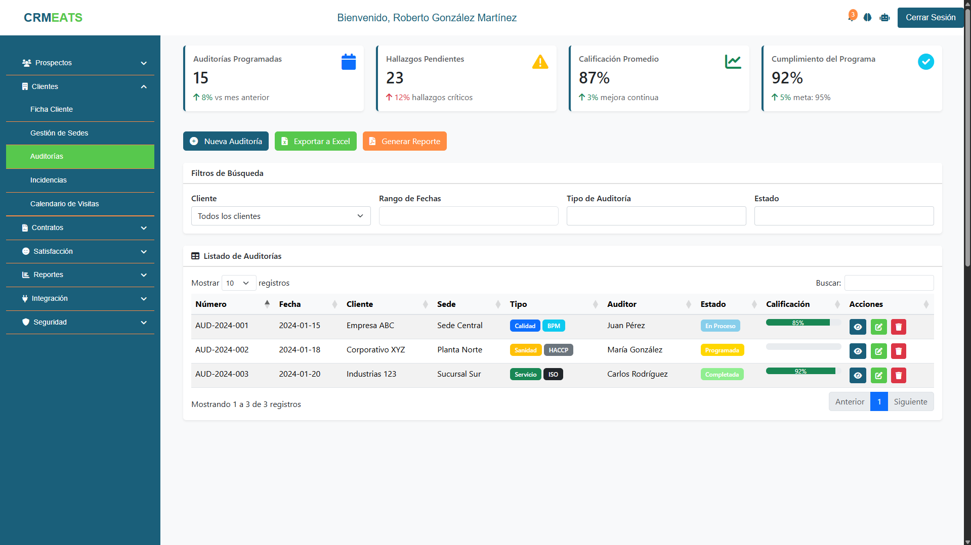 CRM Alimentación